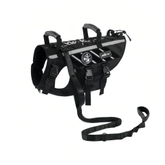 Hot Seller Tactical Dog Harness Vest Outdoor Large and Medium Dog Leash With Adjustable Chest Strap Hiking and Walking for Dogs