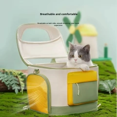 Eco Friendly Cycling Dog Backpack Breathable Single Shoulder Nylon Carrier for Bicycle Rides