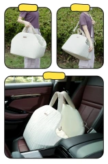 pet soft sided carrier bag white Extra-Large & Wide Pet Bag Pet Car Seat Bag pet sling bag cat dog outdoor carrier