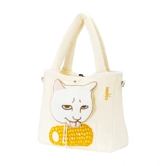 Foldable pet Canvas Tote Bag soft side pet carrier bag with well padded strap cat sling bag Pet Canvas Shoulder Bag