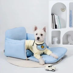 Dog Carrier bag for Small Dogs Rabbit cat pet car seat soft sided dog Bag car pet carrier pet carrier tote bag blue