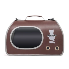 Cat bag portable outing cat satchel cross-body large-capacity bag ventilated and breathable anti-stress large pet bag