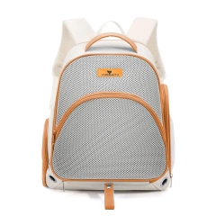 Large Capacity Pet Carrier Backpack Portable Cat Dog Travel Bag Breathable Mesh for Outdoor Use