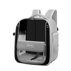 Breathable Portable Cat Carrier Transparent Large-Capacity Waterproof and Wear-Resistant Travel Backpack for Pets Foldable