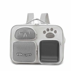 Luxury Custom Foldable Eco-Friendly Designer Breathable Print Zipper Dog & Cat Pet Backpack Travel Carrier