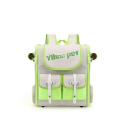 Portable Breathable Cat Backpack Large Capacity Cat Carrier Double Shoulder Pet Bag Travel Bag Cat Cage Cat Supplies
