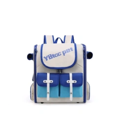Portable Breathable Cat Backpack Large Capacity Cat Carrier Double Shoulder Pet Bag Travel Bag Cat Cage Cat Supplies