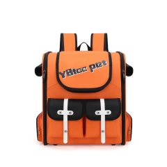 Portable Breathable Cat Backpack Large Capacity Cat Carrier Double Shoulder Pet Bag Travel Bag Cat Cage Cat Supplies