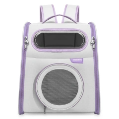 Multi-Functional Breathable Pet Backpack Spacious, Breathable & Portable Ventilated, Comfortable for Travel with Cats and Dogs