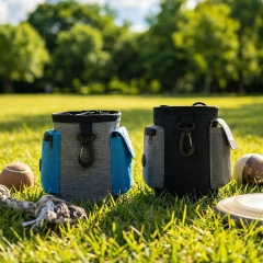 Large Capacity Crossbody Waist-Worn Dog Food & Snack Bag for Outdoor Travel and Training