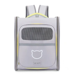 Breathable Pet Carrier Backpack Large Capacity Windproof Cat Outdoor Bag Wear-resistant Bite Resistant Pet Travel Backpack