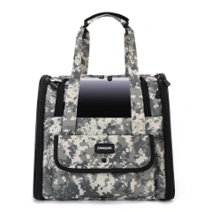 Camouflage Pet Cat Carrier Bag Outdoor Travel Backpack for Cats Small Dogs Birds Breathable Folding Pet Handbag