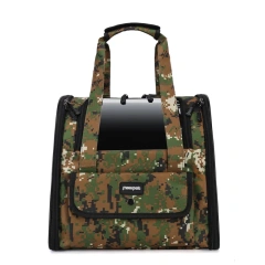 Camouflage Pet Cat Carrier Bag Outdoor Travel Backpack for Cats Small Dogs Birds Breathable Folding Pet Handbag
