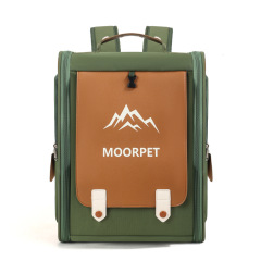 Luxury Fashion Square Outdoor Pet Carrier for Small Dogs & Cats Foldable Nylon