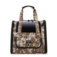 Camouflage Pet Cat Carrier Bag Outdoor Travel Backpack for Cats Small Dogs Birds Breathable Folding Pet Handbag
