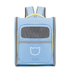 Breathable Pet Carrier Backpack Large Capacity Windproof Cat Outdoor Bag Wear-resistant Bite Resistant Pet Travel Backpack