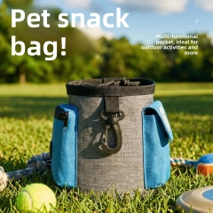 Large Capacity Crossbody Waist-Worn Dog Food & Snack Bag for Outdoor Travel and Training
