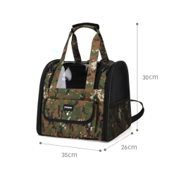 Camouflage Pet Cat Carrier Bag Outdoor Travel Backpack for Cats Small Dogs Birds Breathable Folding Pet Handbag