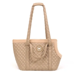 Pet Cat Tote Bag Autumn/Winter Ultra Light Quilted Cotton Pet Tote Bag Single Shoulder Cat Outdoor Bag