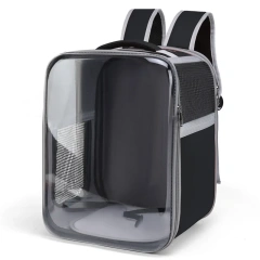 Transparent Outdoor Backpack Portable Cat Carriers Bag Breathable Pet Cats Dogs Birds Bag for Airline Approved Transport