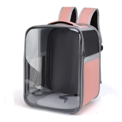 Transparent Outdoor Backpack Portable Cat Carriers Bag Breathable Pet Cats Dogs Birds Bag for Airline Approved Transport