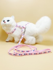 Fashion Free Shipping Printed Camouflage Cat Harness Leash Set
