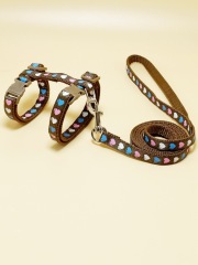 Fashion Free Shipping Printed Camouflage Cat Harness Leash Set