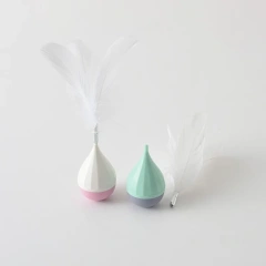 Tumbler Feather Cat Toy Interactive Entertainment Plaything Funny Boredom Relief Pet Accessory for Daily Indoor Kitten Playing