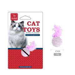 Cat Sisal and Feather Toy