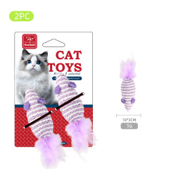 Cat Sisal and Feather Toy
