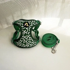 Japanese Wind Tang Grass Pattern Cherry Blossom Dog Cat Corgi Shiba Dog Chest Back Pull Chest Vest Chest Strap Small Dogs Leash