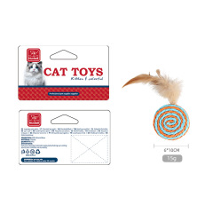 Cat Sisal and Feather Toy