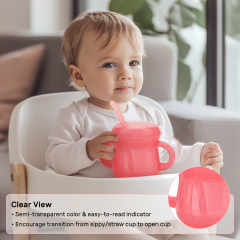 Silicone Baby Training Cup (Two Lids)