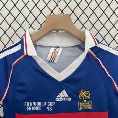1998 World Cup France Home Kids Retro Jersey Final