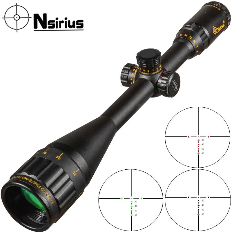 Nsirius X Aoe Gold Tactical Riflescope Optical Sight Red Green