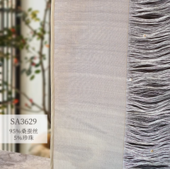 蚕丝手工草麻帘