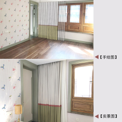 窗帘IPAD手绘设计