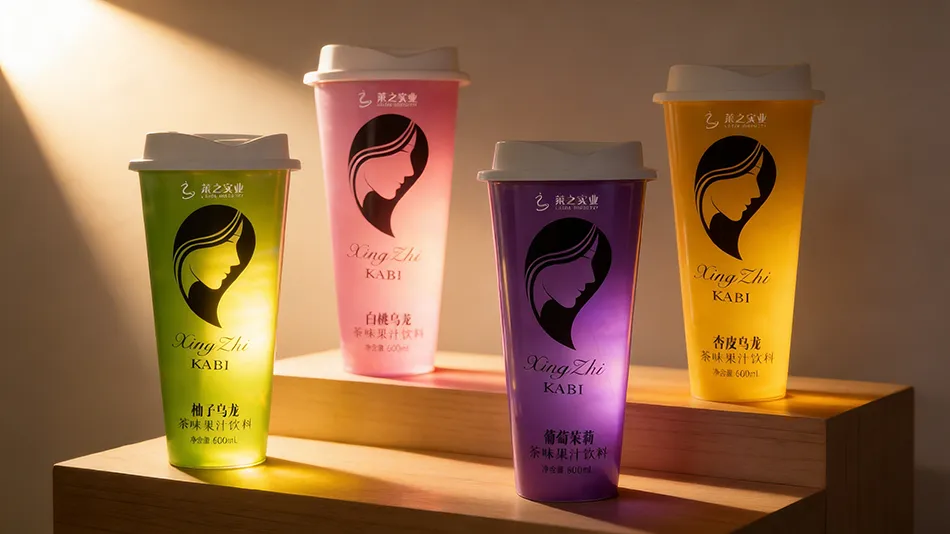 Premium canned fruit tea products ready for global distribution