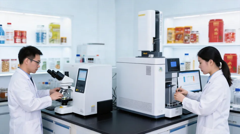Beverage formulation R&D lab testing for functional tea drinks.
