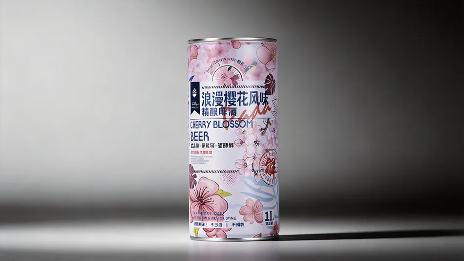 cherry blossom craft beer 1L canned sakura flavored beer