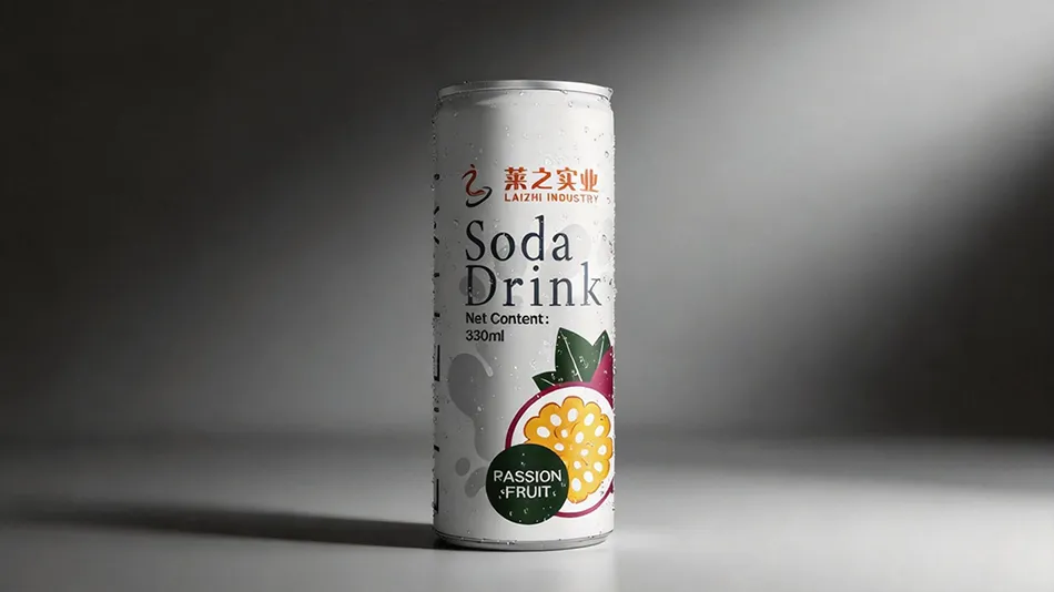 passion fruit sparkling water 330ml sleek can
