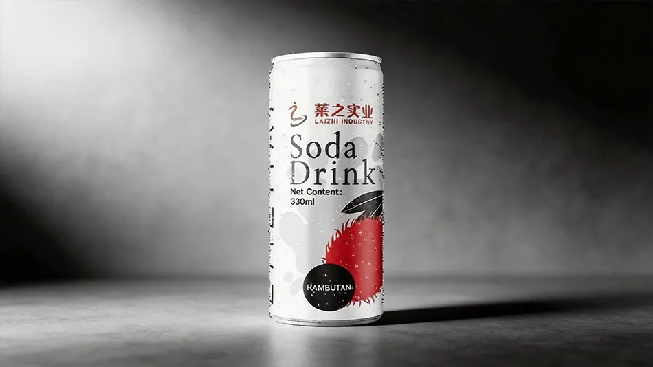 rambutan sparkling water 330ml sleek can