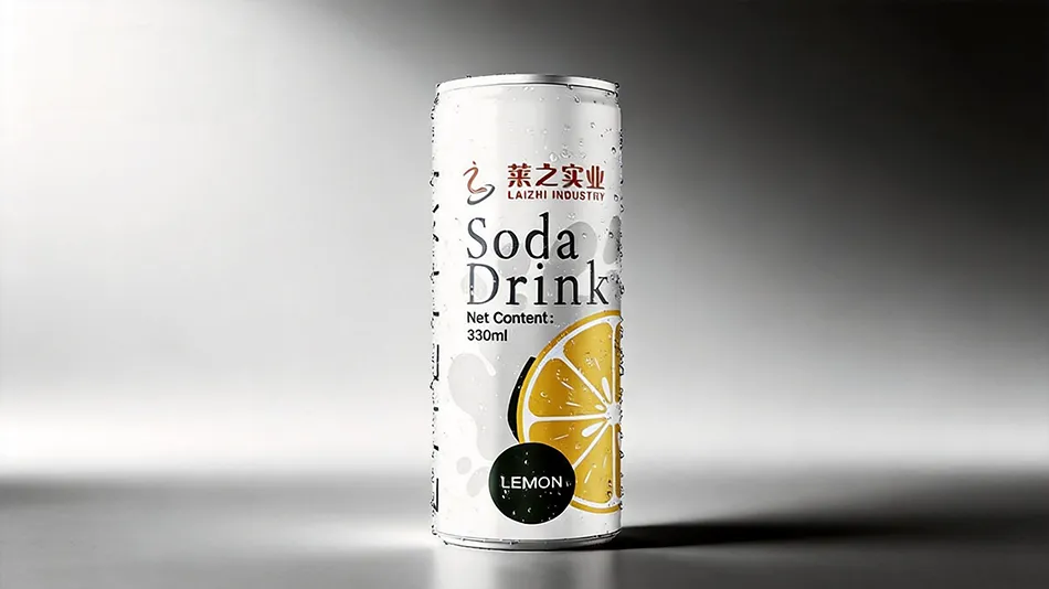 lemon sparkling water 330ml sleek can