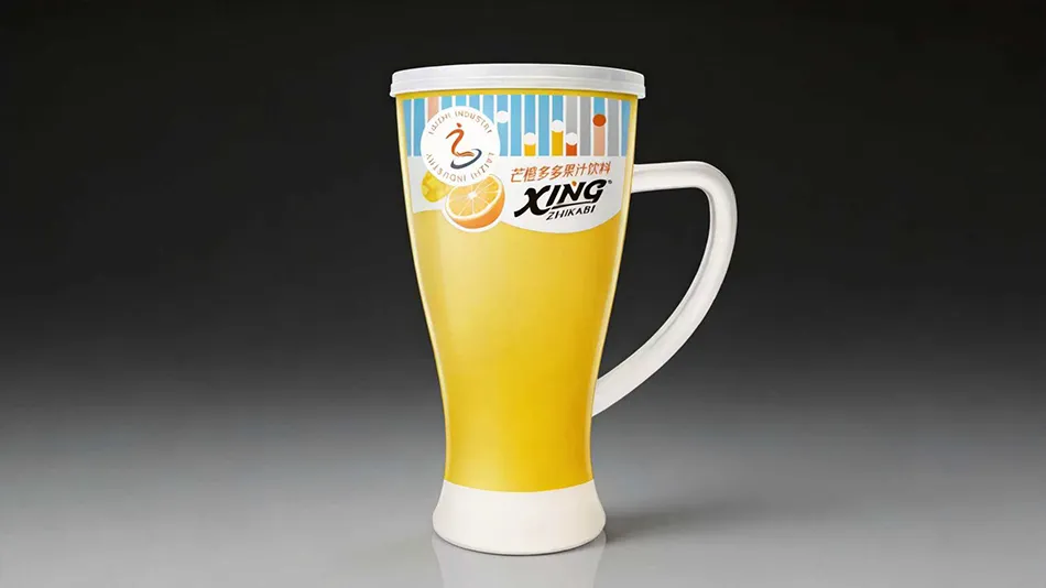 mango orange craft beer 550ml cup