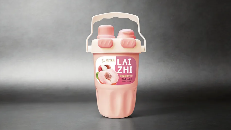 peach lychee juice with pulp 550ml