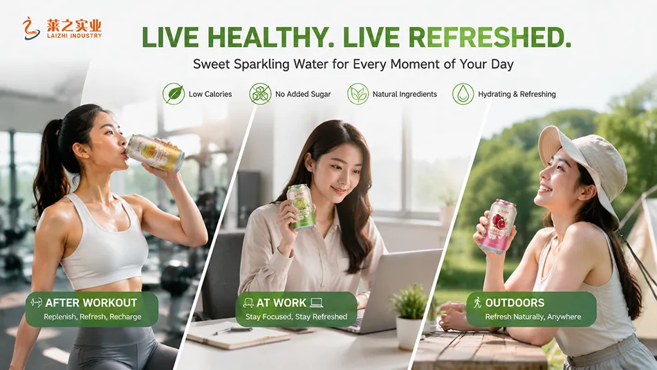 healthy sweet sparkling water for everyday refreshment