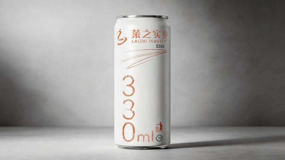 330ml sleek aluminum beverage can