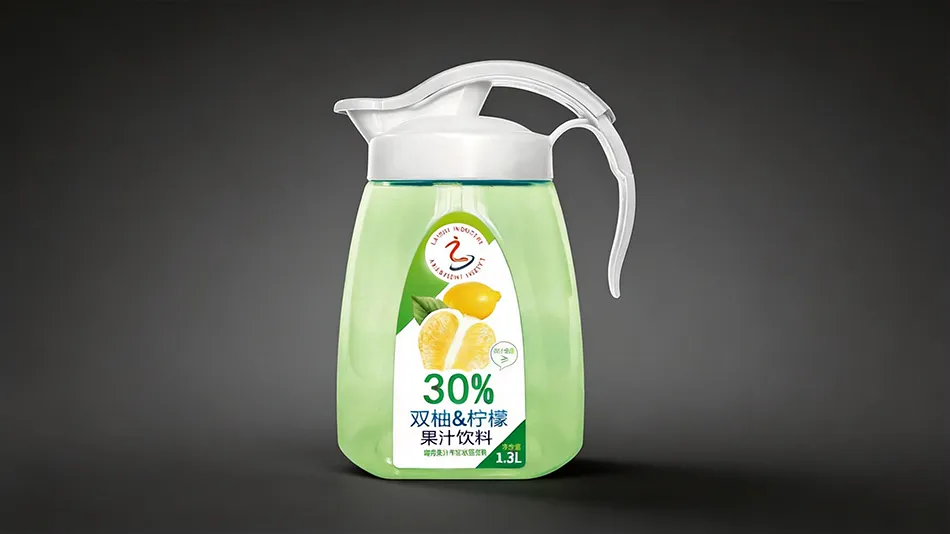 1.3L pomelo lemon juice with nata de coco cup