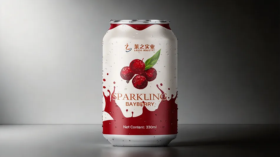 330ml bayberry sparkling water in aluminum can