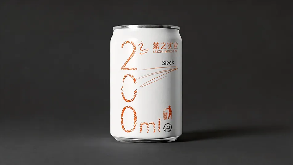 200ml sleek aluminum beverage can wholesale